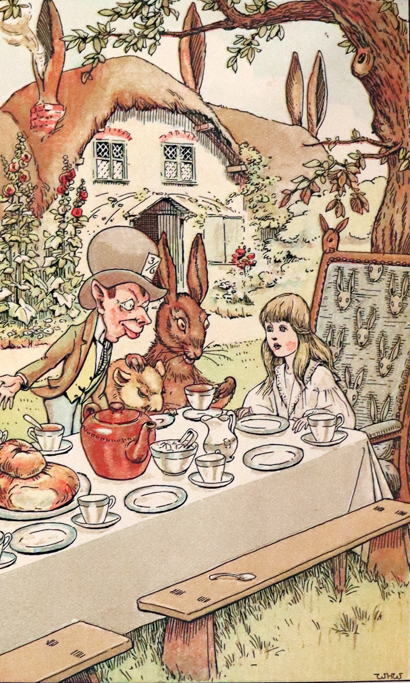 1930 Scarce Book - ALICE in Wonderland color illustrated by William Henry Walker.