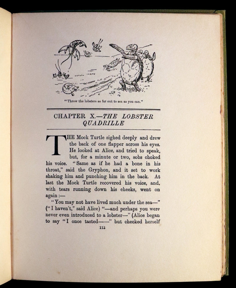 1930 Scarce Book - ALICE in Wonderland color illustrated by William Henry Walker.