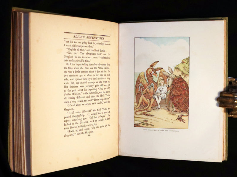 1930 Scarce Book - ALICE in Wonderland color illustrated by William Henry Walker.