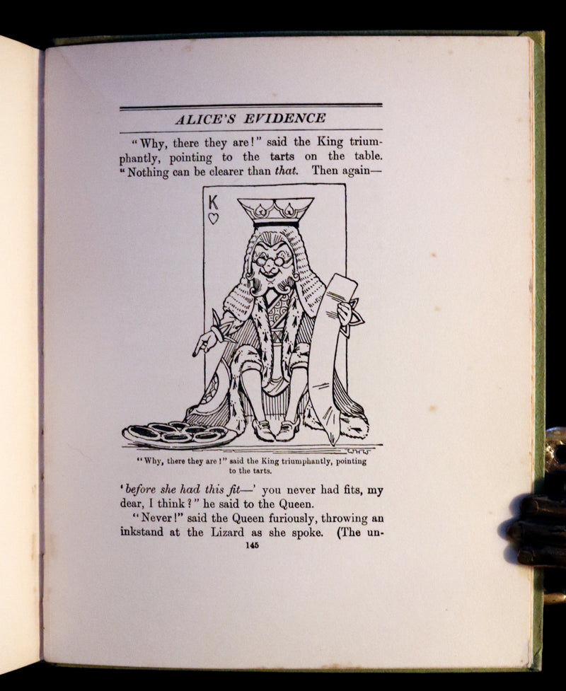 1930 Scarce Book - ALICE in Wonderland color illustrated by William Henry Walker.