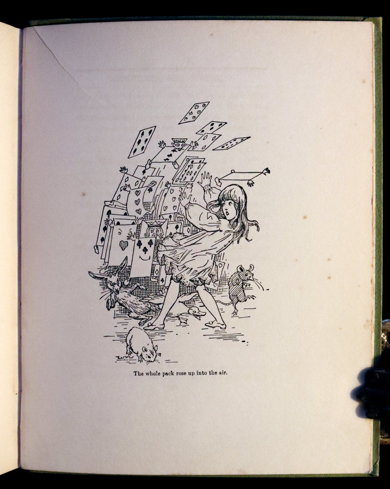 1930 Scarce Book - ALICE in Wonderland color illustrated by William Henry Walker.
