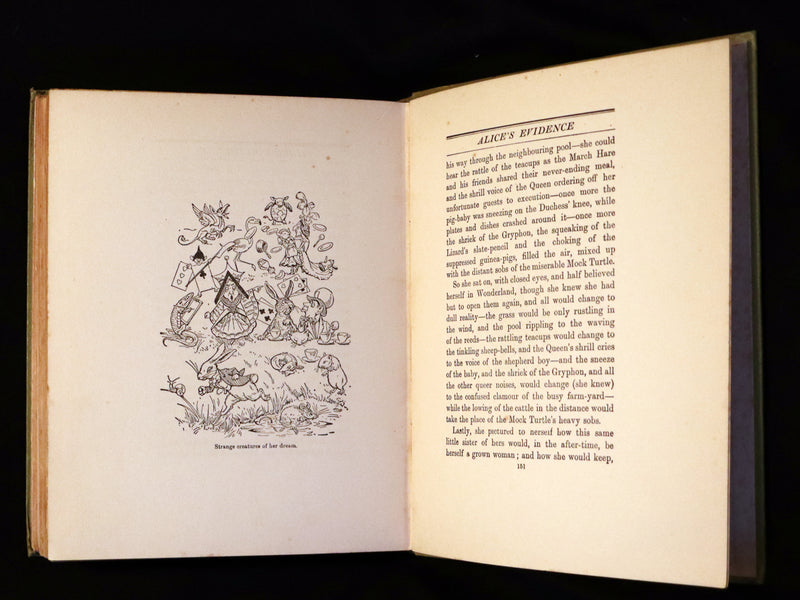 1930 Scarce Book - ALICE in Wonderland color illustrated by William Henry Walker.