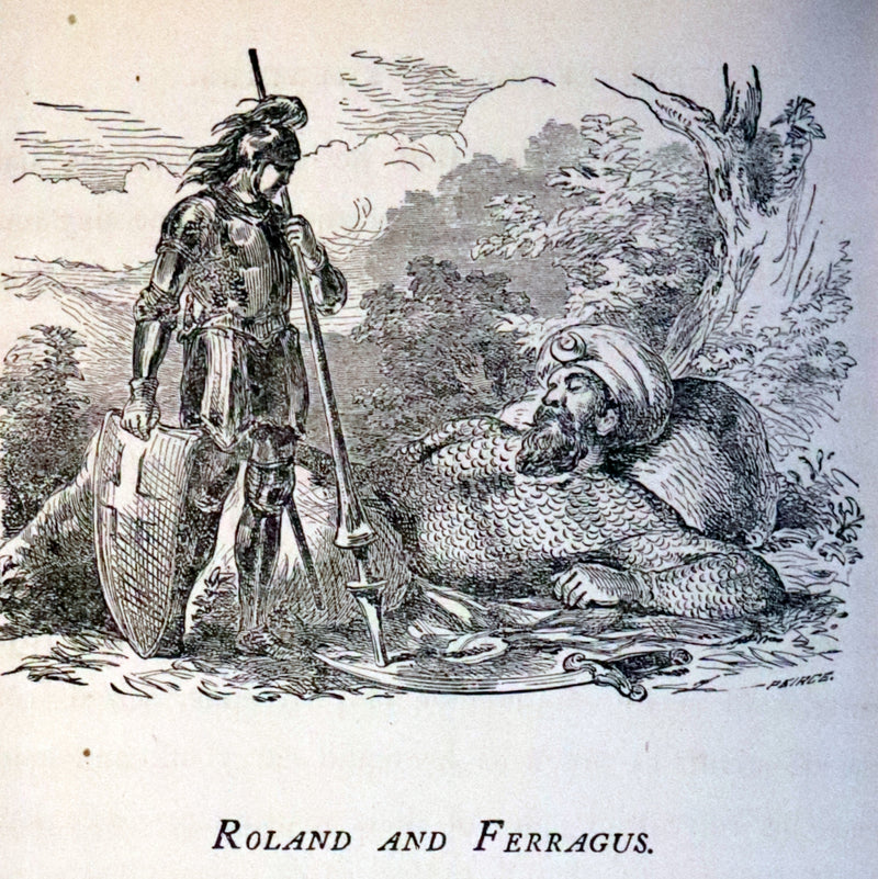 1862 Rare First Edition - Legends of CHARLEMAGNE or Romance of the Middle Ages by Thomas Bulfinch.