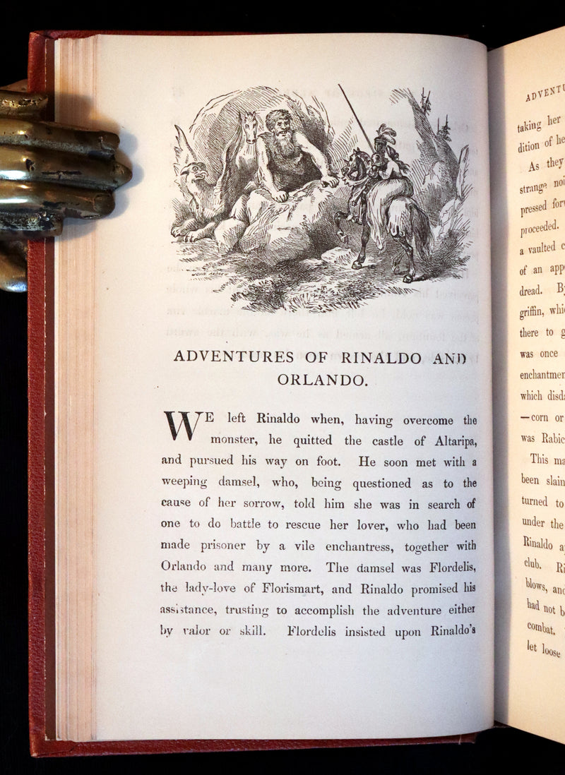 1862 Rare First Edition - Legends of CHARLEMAGNE or Romance of the Middle Ages by Thomas Bulfinch.