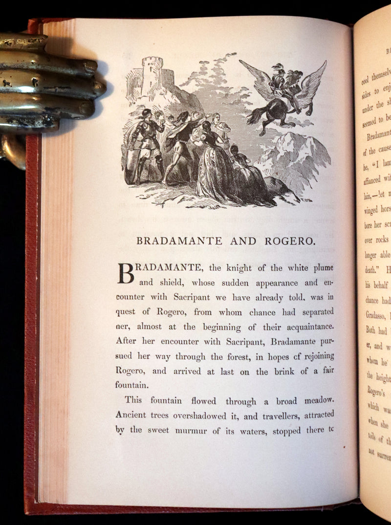 1862 Rare First Edition - Legends of CHARLEMAGNE or Romance of the Middle Ages by Thomas Bulfinch.