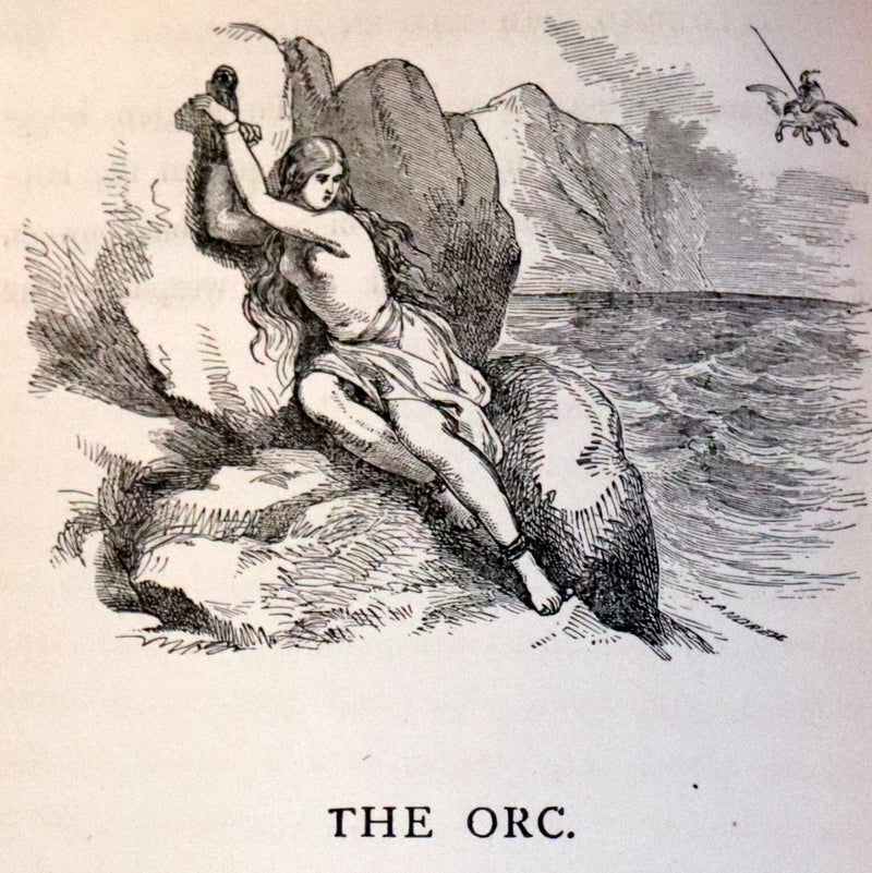 1862 Rare First Edition - Legends of CHARLEMAGNE or Romance of the Middle Ages by Thomas Bulfinch.
