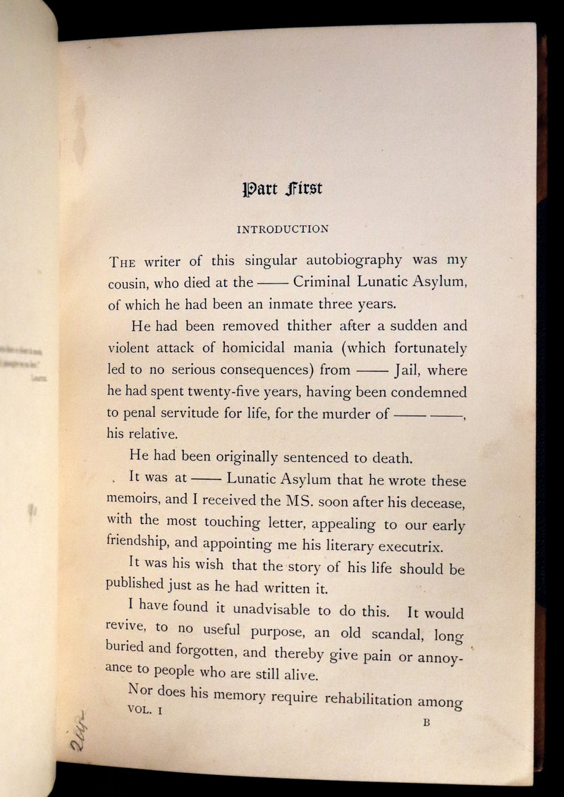 1892 First 2 Volumes Edition - Peter Ibbetson, A strange tale of Communication through Dreams by George Du Maurier.