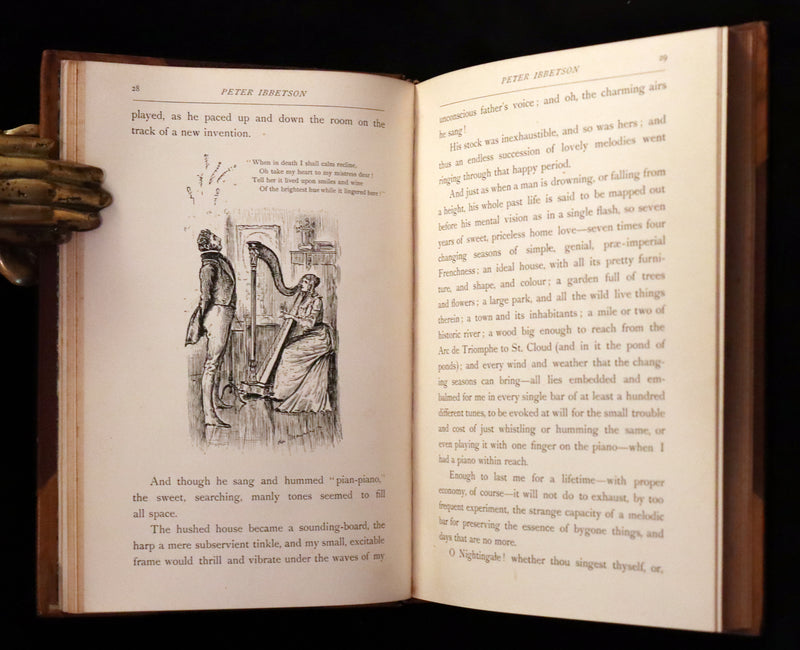 1892 First 2 Volumes Edition - Peter Ibbetson, A strange tale of Communication through Dreams by George Du Maurier.