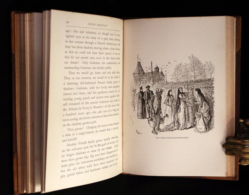 1892 First 2 Volumes Edition - Peter Ibbetson, A strange tale of Communication through Dreams by George Du Maurier.