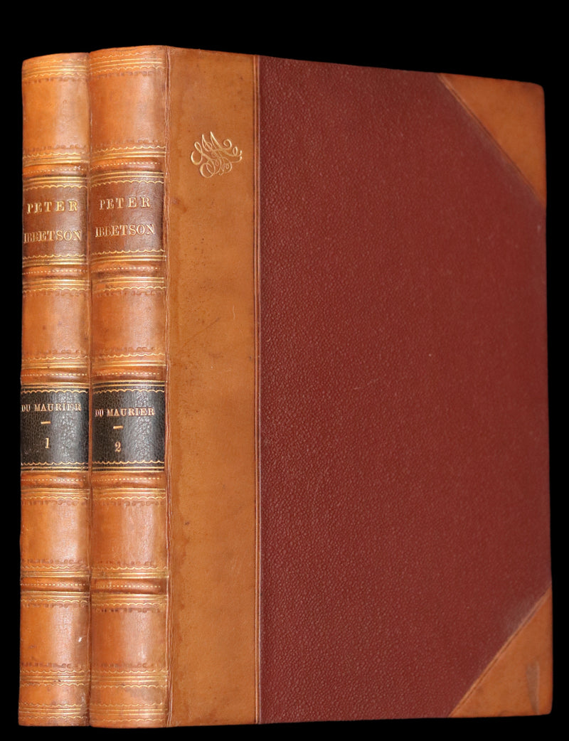 1892 First 2 Volumes Edition - Peter Ibbetson, A strange tale of Communication through Dreams by George Du Maurier.