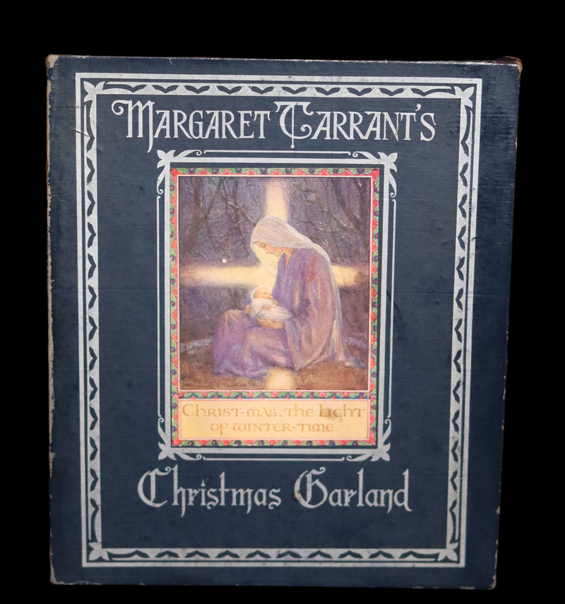 1942 First Edition - Christmas Garland illustrated by Margaret W. Tarrant in Publisher Box.