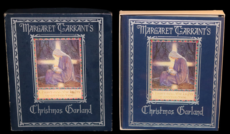 1942 First Edition - Christmas Garland illustrated by Margaret W. Tarrant in Publisher Box.