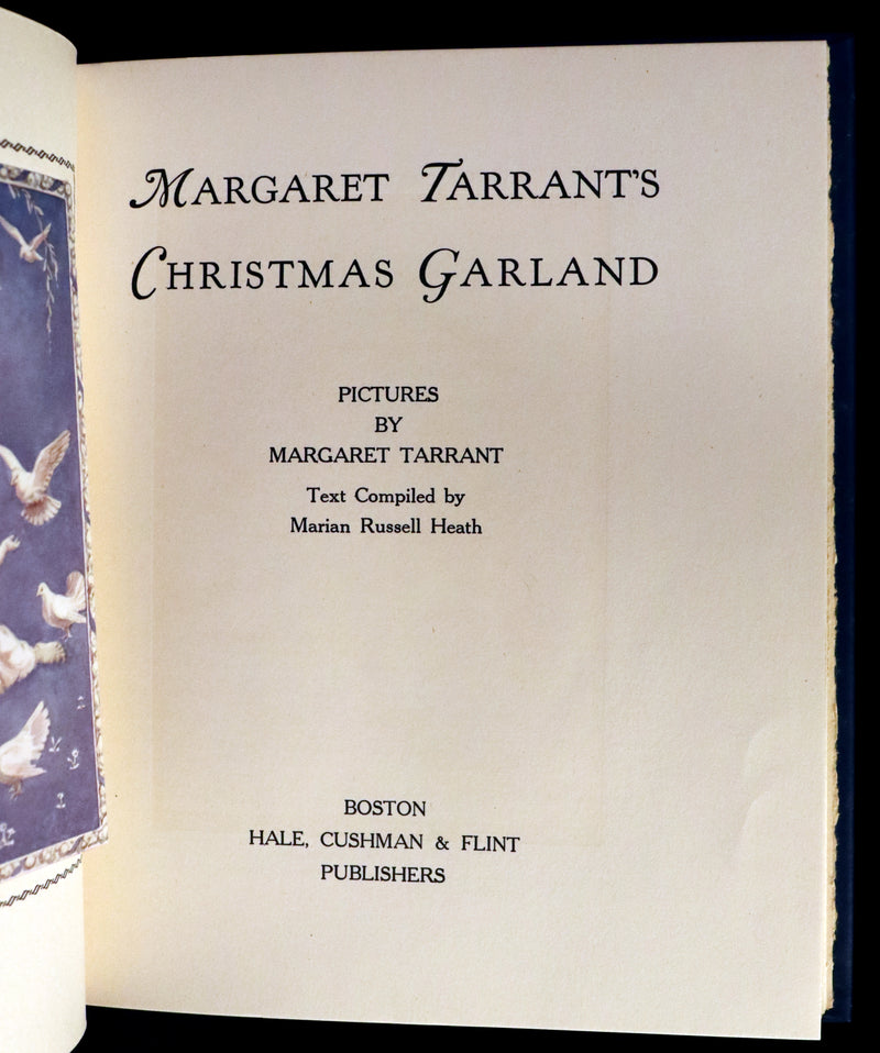 1942 First Edition - Christmas Garland illustrated by Margaret W. Tarrant in Publisher Box.