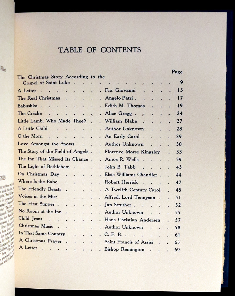 1942 First Edition - Christmas Garland illustrated by Margaret W. Tarrant in Publisher Box.