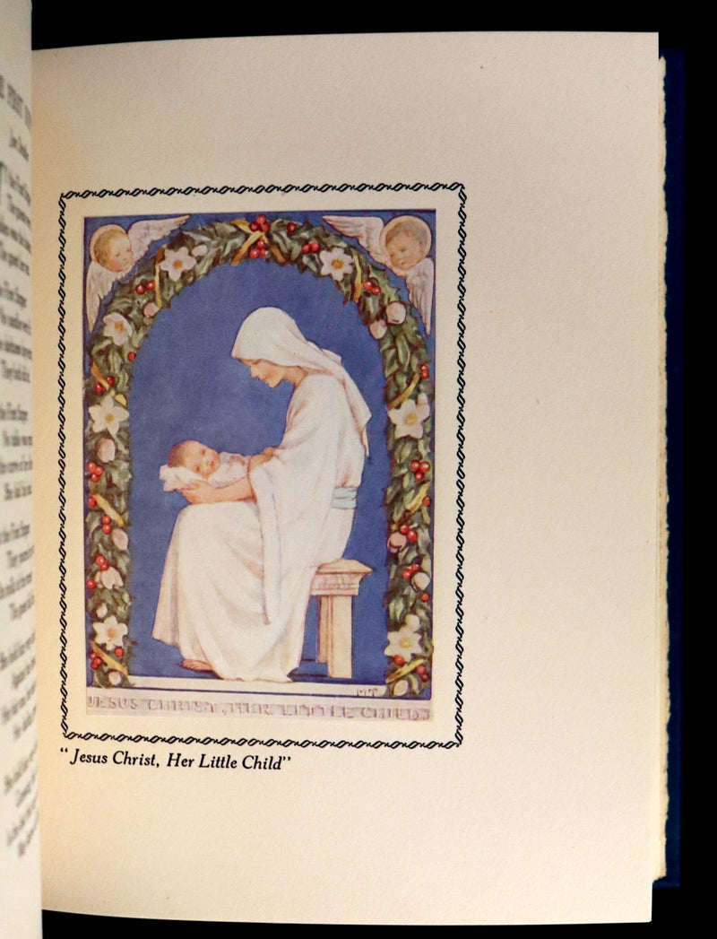 1942 First Edition - Christmas Garland illustrated by Margaret W. Tarrant in Publisher Box.