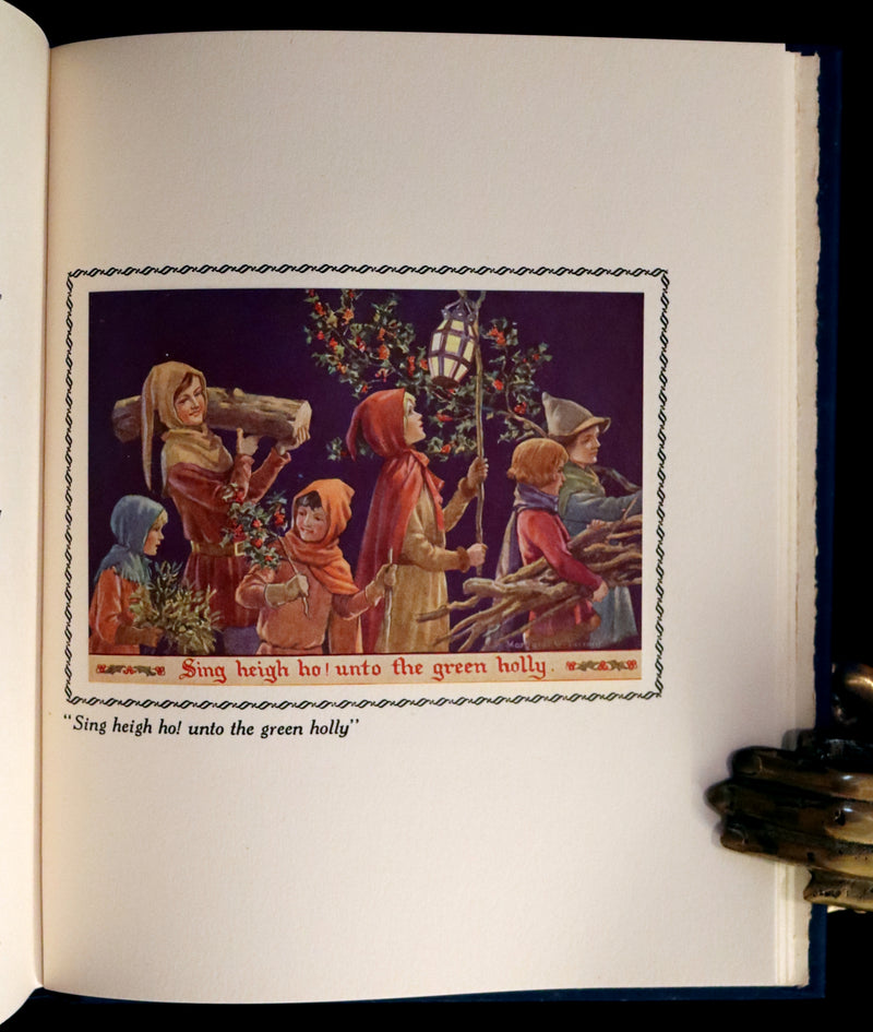 1942 First Edition - Christmas Garland illustrated by Margaret W. Tarrant in Publisher Box.