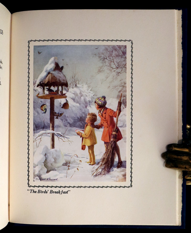 1942 First Edition - Christmas Garland illustrated by Margaret W. Tarrant in Publisher Box.