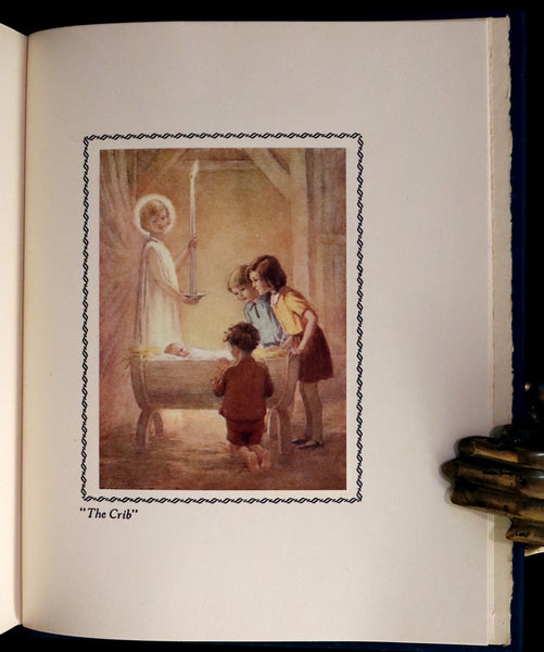 1942 First Edition - Christmas Garland illustrated by Margaret W. Tarrant in Publisher Box.