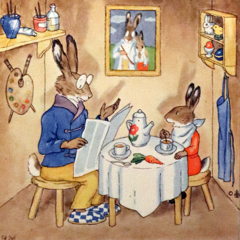 1936 Scarce English 1stED - John Rabbit & Son, Easter Eggs illustrated by Ida Bohatta Morpurgo.