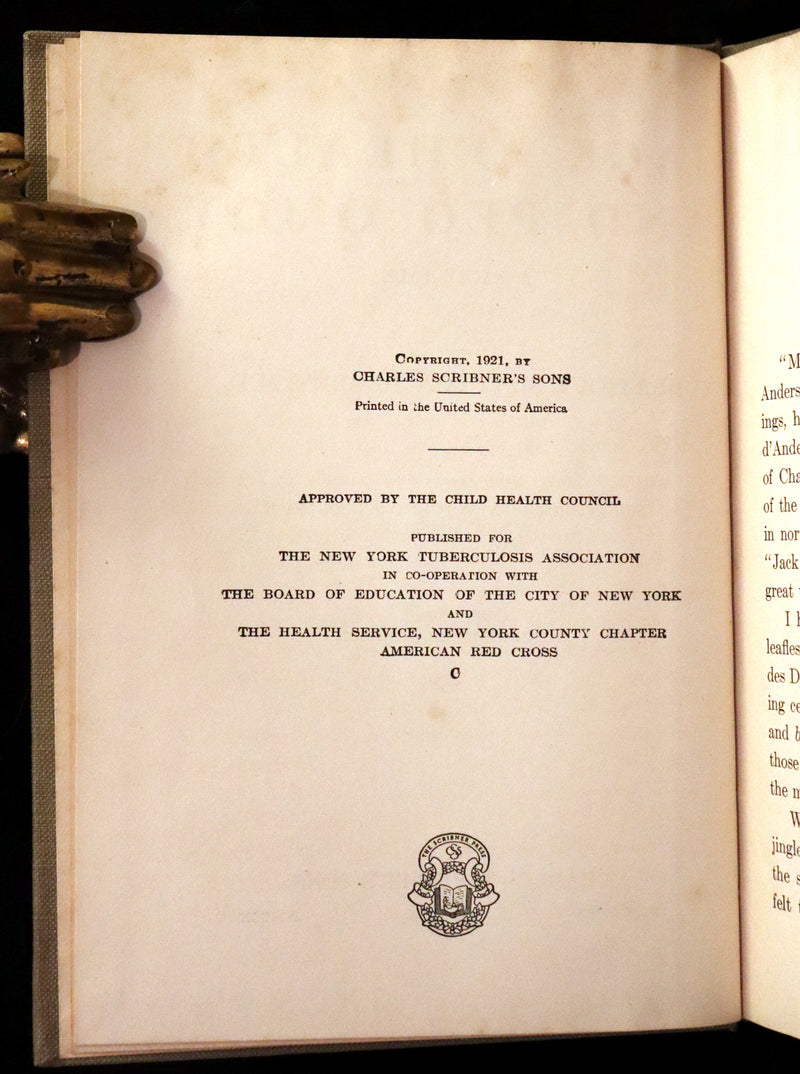 1921 Rare First Edition - Jack O'Health Fairy Tale by Dr. Beatrice Slayton Herben illustrated by Frederick Richardson.