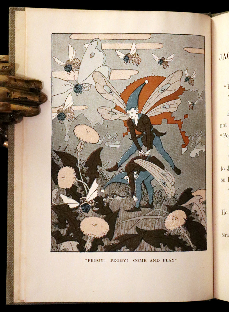 1921 Rare First Edition - Jack O'Health Fairy Tale by Dr. Beatrice Slayton Herben illustrated by Frederick Richardson.