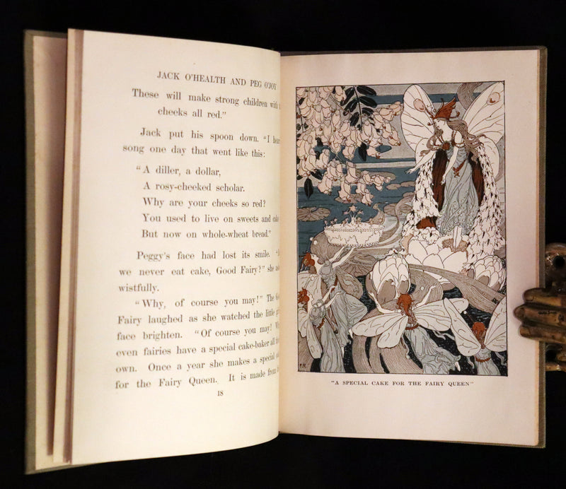 1921 Rare First Edition - Jack O'Health Fairy Tale by Dr. Beatrice Slayton Herben illustrated by Frederick Richardson.