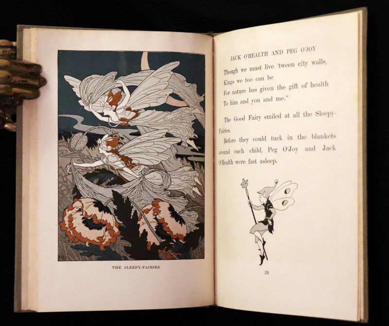 1921 Rare First Edition - Jack O'Health Fairy Tale by Dr. Beatrice Slayton Herben illustrated by Frederick Richardson.