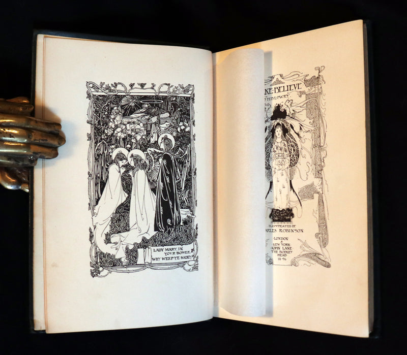 1896 Rare First Edition - MAKE-BELIEVE Tales by Henry Dawson Lowry illustrated by Charles Robinson.