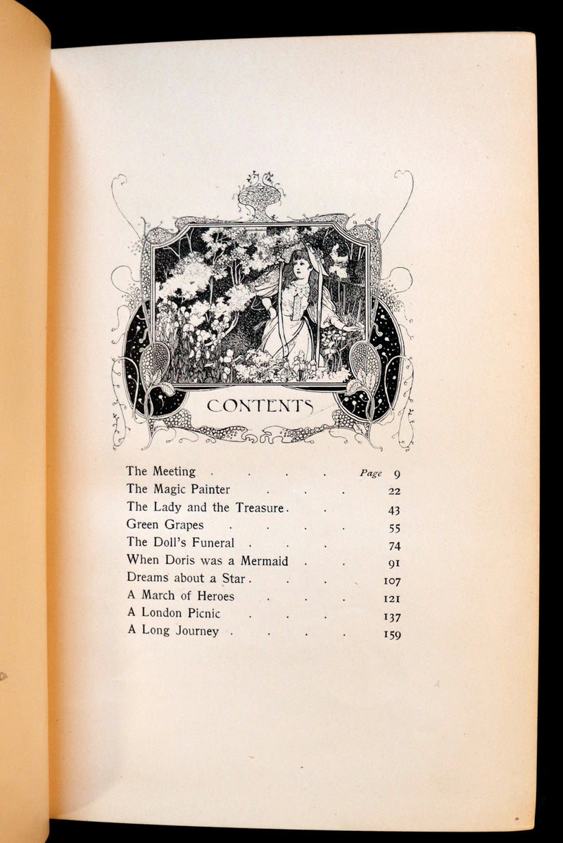 1896 Rare First Edition - MAKE-BELIEVE Tales by Henry Dawson Lowry illustrated by Charles Robinson.