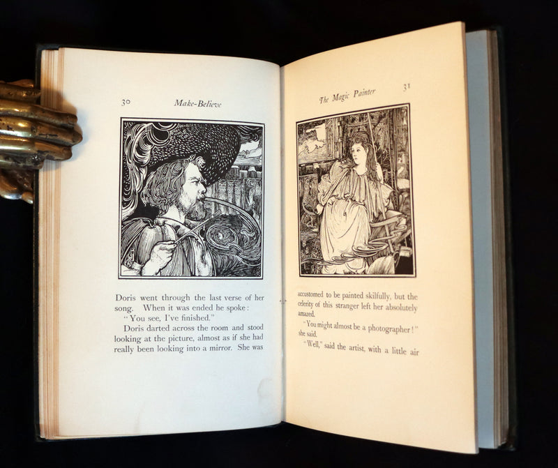1896 Rare First Edition - MAKE-BELIEVE Tales by Henry Dawson Lowry illustrated by Charles Robinson.