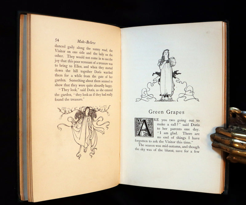 1896 Rare First Edition - MAKE-BELIEVE Tales by Henry Dawson Lowry illustrated by Charles Robinson.