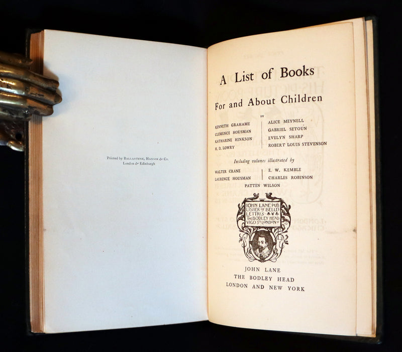 1896 Rare First Edition - MAKE-BELIEVE Tales by Henry Dawson Lowry illustrated by Charles Robinson.