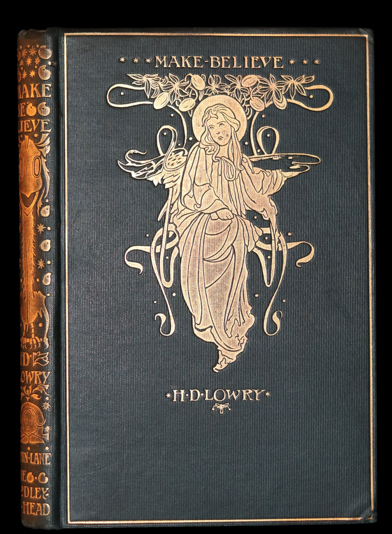 1896 Rare First Edition - MAKE-BELIEVE Tales by Henry Dawson Lowry illustrated by Charles Robinson.