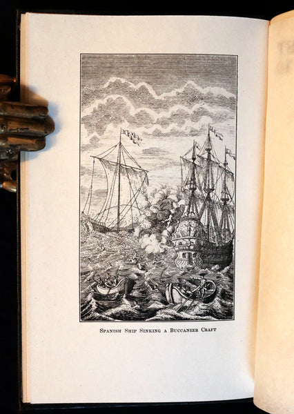 1923 Rare First Edition - The Real Story Of The PIRATE by Alpheus Hyatt Verrill. Illustrations & MAP.