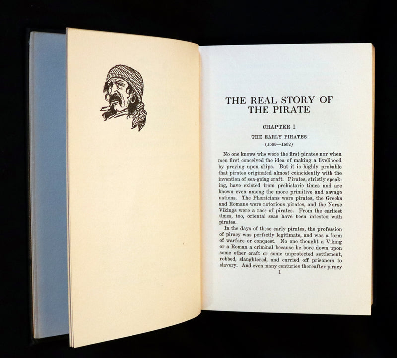 1923 Rare First Edition - The Real Story Of The PIRATE by Alpheus Hyatt Verrill. Illustrations & MAP.