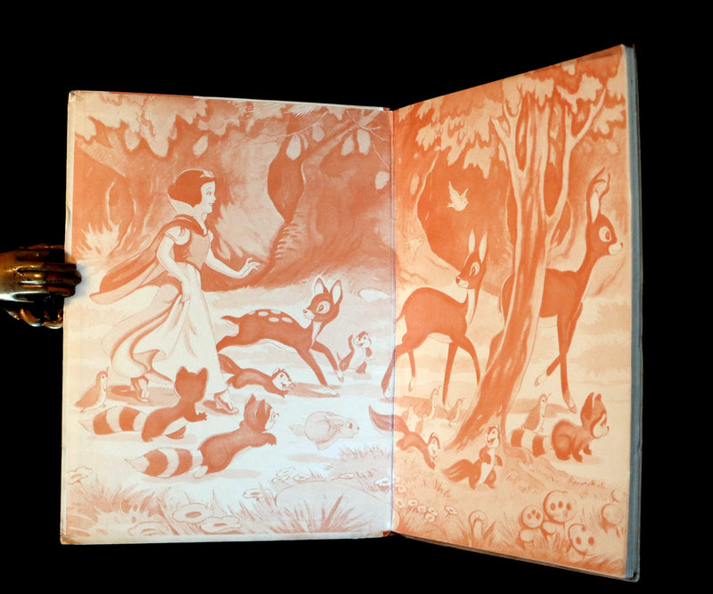 1938 Rare First UK Edition - Walt Disney SNOW WHITE and the Seven Dwarfs. Adapted from Grimm's Fairy Tales.