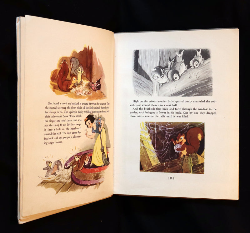 1938 Rare First UK Edition - Walt Disney SNOW WHITE and the Seven Dwarfs. Adapted from Grimm's Fairy Tales.