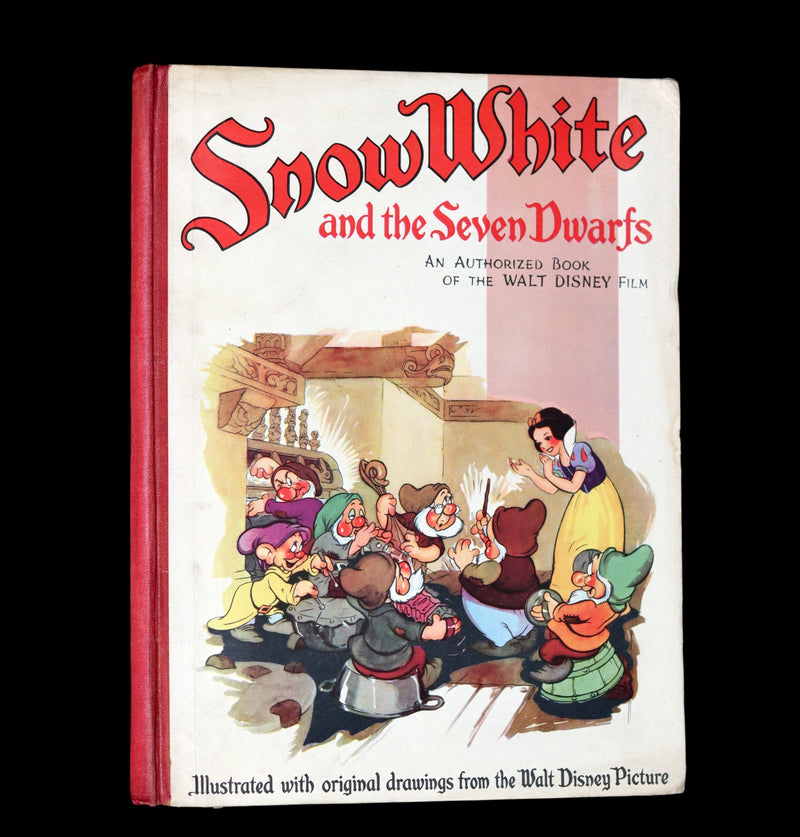 1938 Rare First UK Edition - Walt Disney SNOW WHITE and the Seven Dwarfs. Adapted from Grimm's Fairy Tales.