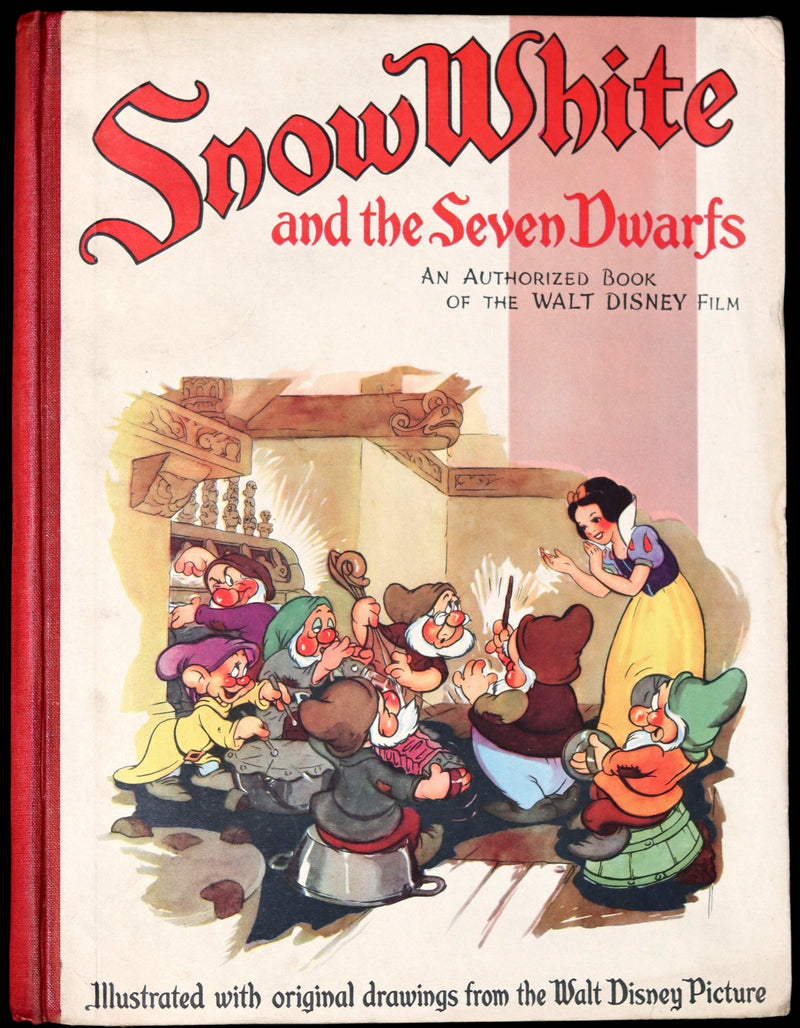 1938 Rare First UK Edition - Walt Disney SNOW WHITE and the Seven Dwarfs. Adapted from Grimm's Fairy Tales.