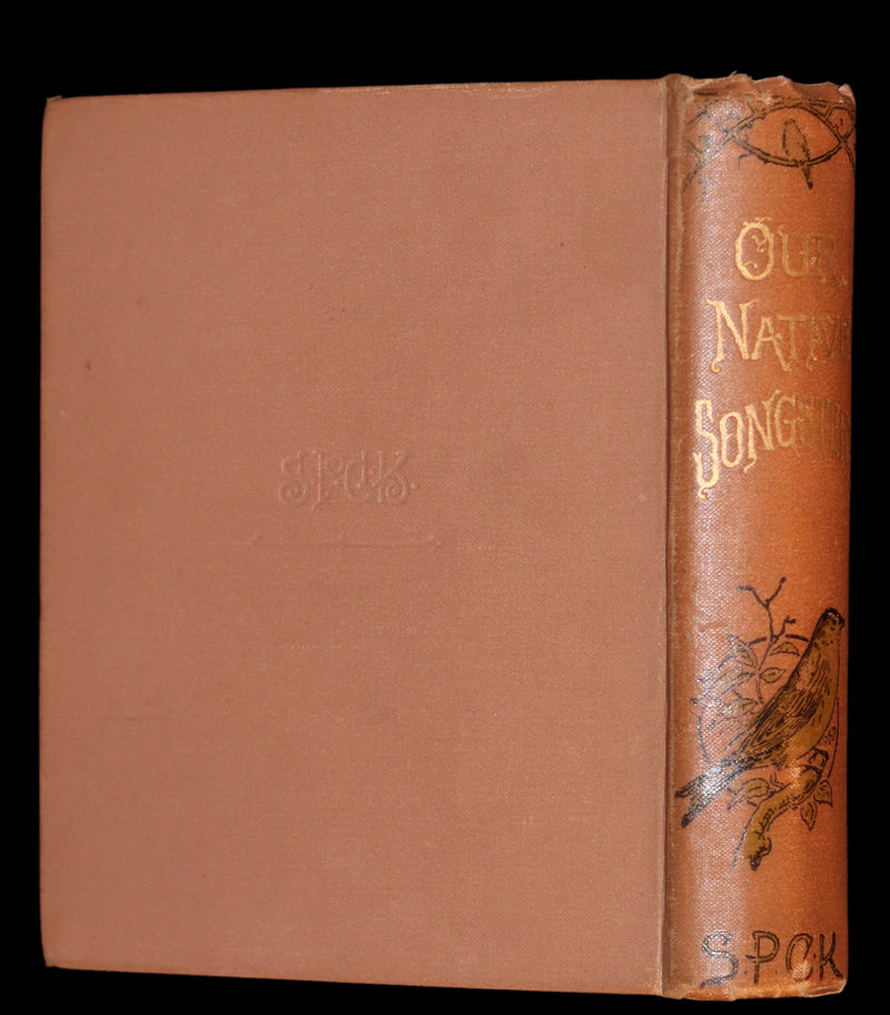 1899 Rare Ornithology Book ~ Our Native Songsters with 72 coloured plates by Anne Pratt.