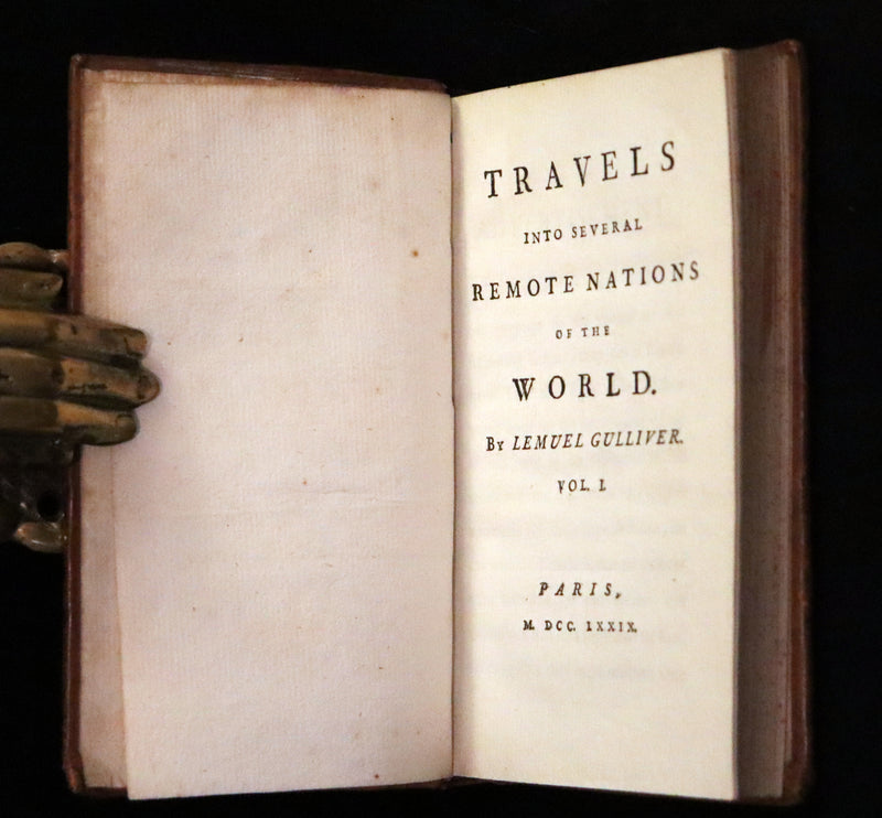 1779 Rare Book set - Gulliver's Travels Into Several Remote Nations of the World by Jonathan Swift.