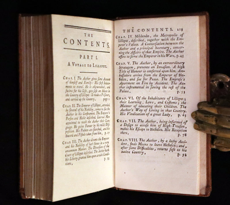 1779 Rare Book set - Gulliver's Travels Into Several Remote Nations of the World by Jonathan Swift.