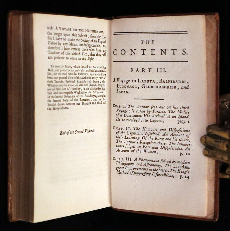 1779 Rare Book set - Gulliver's Travels Into Several Remote Nations of the World by Jonathan Swift.