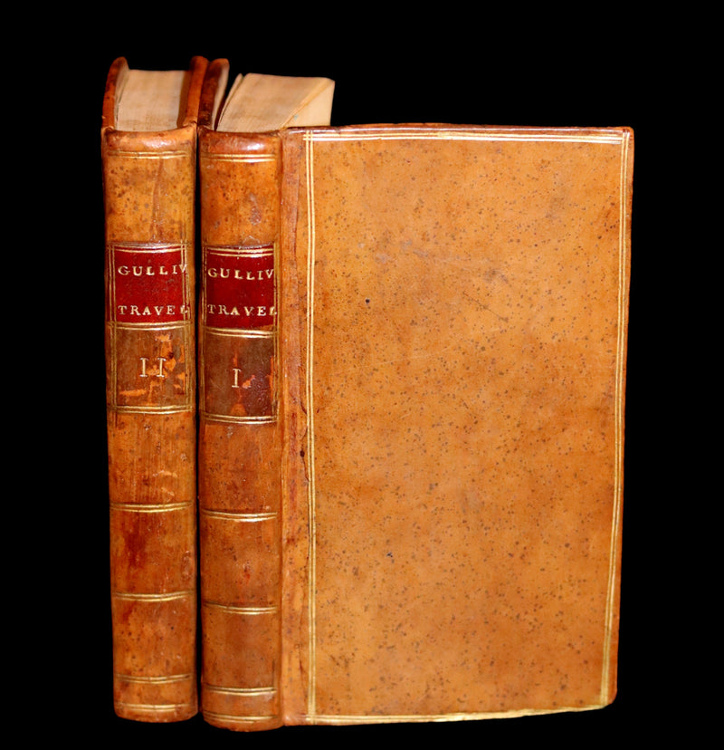 1779 Rare Book set - Gulliver's Travels Into Several Remote Nations of the World by Jonathan Swift.