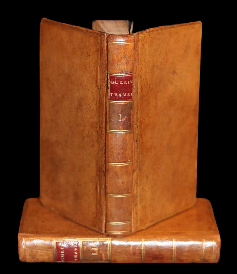 1779 Rare Book set - Gulliver's Travels Into Several Remote Nations of the World by Jonathan Swift.