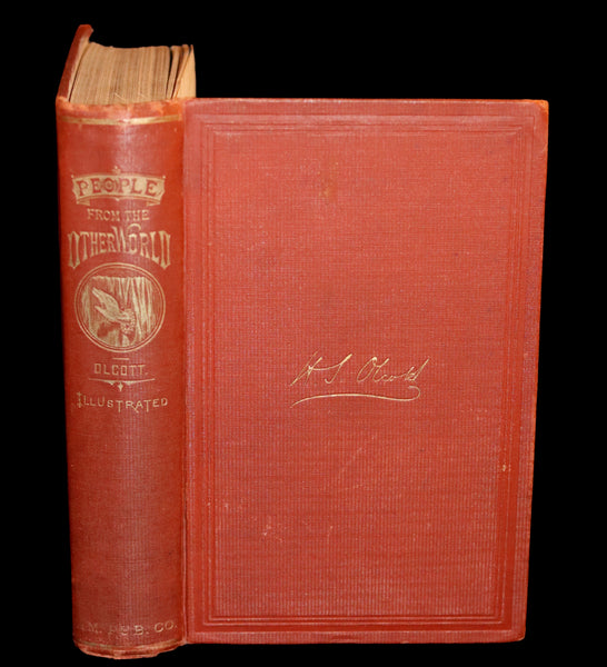 1875 Scarce First Edition - Spiritualism, People from the Other World by Henry S. Olcott.