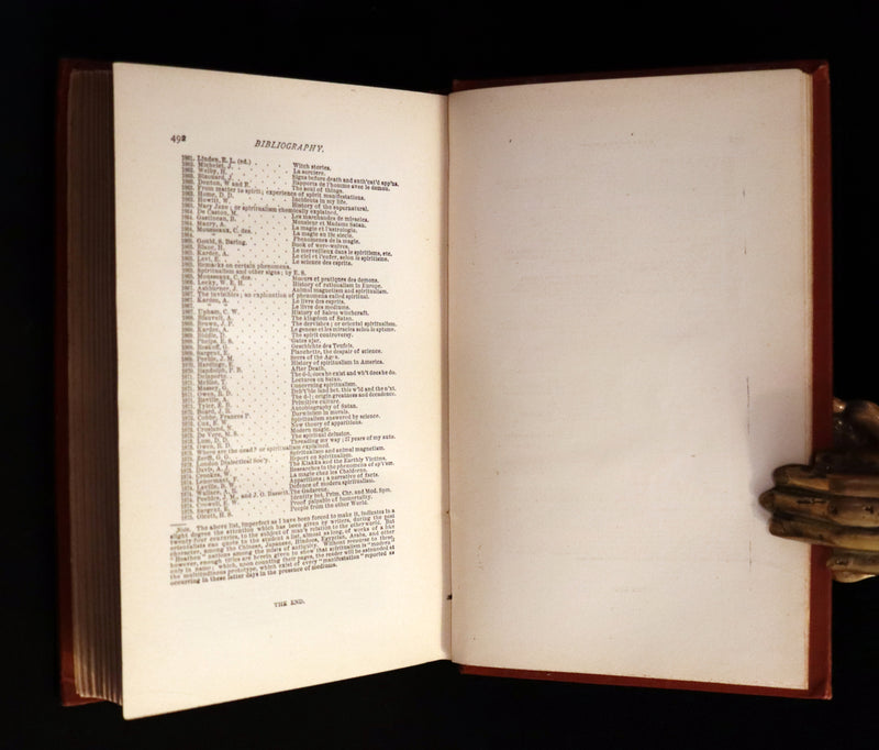 1875 Scarce First Edition - Spiritualism, People from the Other World by Henry S. Olcott.