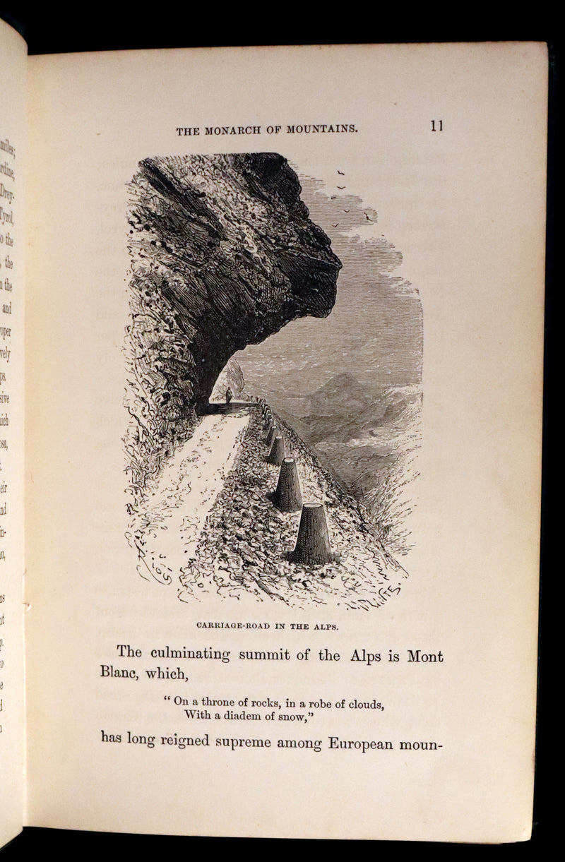 1878 Rare First Edition - ALPINE ADVENTURES, Travel & Research Among the ALPS.