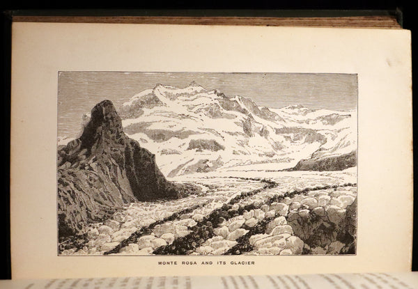 1878 Rare First Edition - ALPINE ADVENTURES, Travel & Research Among the ALPS.