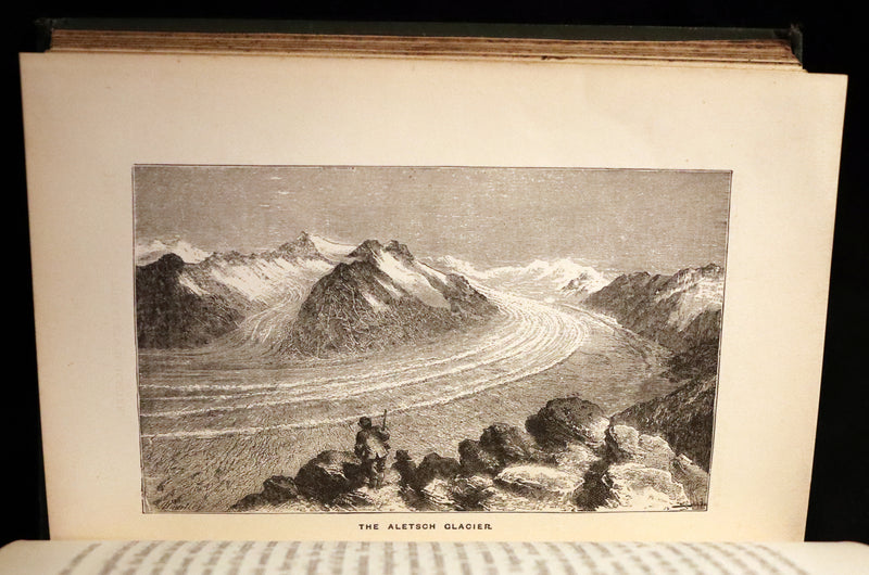 1878 Rare First Edition - ALPINE ADVENTURES, Travel & Research Among the ALPS.